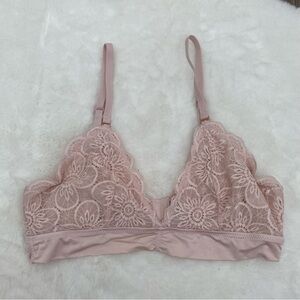 Aerie Pink Lace Bralette